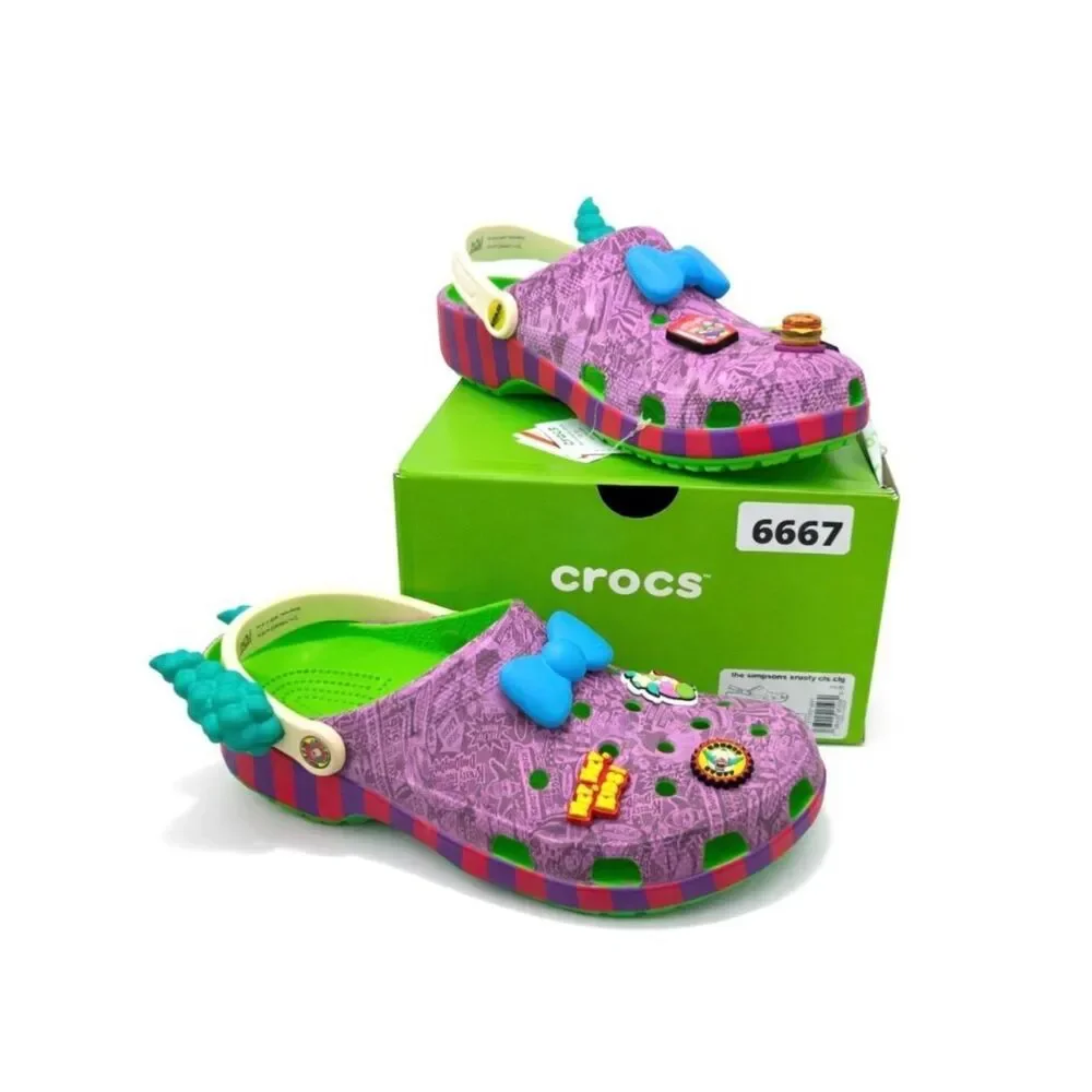 The Simpsons X Crocs Classic Krusty Clog Men’s Size 11 Limited Edition Slip-On